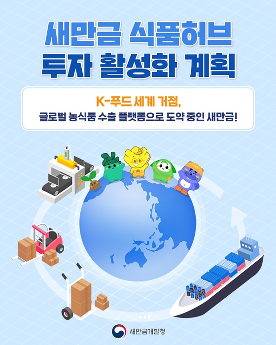 새만금, 종합 식품허브 구축 본격화… K-푸드 글로벌 도약의 새 지평 열다